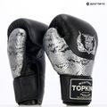 Боксови ръкавици Top King Muay Thai Power Snake черни/сребърни 7