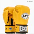 WINDY Classic Синтетична кожа жълти боксови ръкавици 8