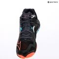 Мизуно Wave Lightning Z8 Mid - волейболни обувки черно/неонов пламък/пауново синьо 11