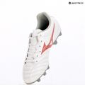Детски футболни обувки Mizuno Monarcida Neo III Select Jr MD бяло/радиант червено 9