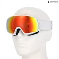 Скиорска маска UVEX Victorious S FM white matt/mirror orange 10