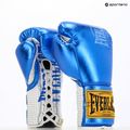 Боксови ръкавици Everlast Fight Leather blue 3