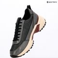 Дамски обувки Calvin Klein HW0HW02999 Hike Runner Organza Met Leather gun metal/bordeaux 9