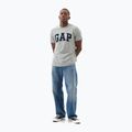 Мъжка тениска GAP Soft Basic Logo heather grey 2