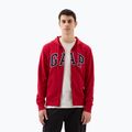 Мъжки суитшърт GAP Heritage French Terry Fullzip Logo lasalle red