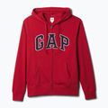 Мъжки суитшърт GAP Heritage French Terry Fullzip Logo lasalle red 5