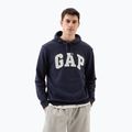 Мъжки суитшърт GAP Heritage French Terry Fullzip Logo blue navy