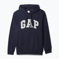 Мъжки суитшърт GAP Heritage French Terry Fullzip Logo blue navy 5