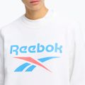 Дамски суитшърт Reebok Identity Big Logo Fleece Crew бял/каралов/син 4