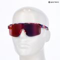 Слънчеви очила Red Bull SPECT Dakota matt blue-burgundy pattern/smoke red-purple mirror 7