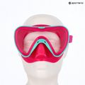 Детска маска за шнорхелинг Mares Turtle aqua/pink 4