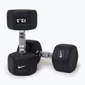Гумиран дъмбел Nike Strength Hex 12,5 kg black/white