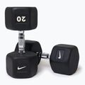 Гумиран дъмбел Nike Strength Hex 20 kg black/white