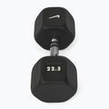 Гумиран дъмбел Nike Strength Hex 22,5 kg black/white 2