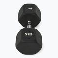 Гумиран дъмбел Nike Strength Hex 27,5 kg black/white 2