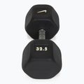 Гумиран дъмбел Nike Strength Hex Dumbbell 32,5 kg black/white 2