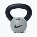 Кетълбел Nike Strength Rubber Coated 4kg smoke grey