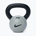 Кетълбел Nike Strength Rubber Coated 6 kg smoke grey