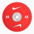 Бъмпър тежести Nike Strength Pro Urethane Bumper Plates 25 kg red/white 2