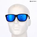 Мъжки поляризирани слънчеви очила Under Armour Glacial matte black/grey blue mirror silver o 10
