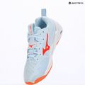Дамски обувки за хандбал Mizuno Wave Stealth Neo 2.1 blue finch/lava orange/white 9