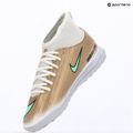 Детски футболни обувки Nike Jr. Mercurial Superfly 11 Club "Kylian Mbappé" metallic gold/green glow 15