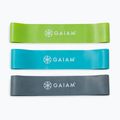 Комплект ластици за упражнения Zestaw Gaiam Restore Mini Band Kit 3 szt. green/blue/navy