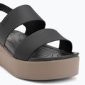 Дамски сандали  Crocs Brooklyn Low Wedge black/mushroom 7