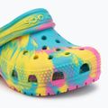 Crocs Classic Marbled Clog Toddler джапанки digital aqua/multi 8