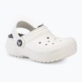 Детски джапанки Crocs Classic Lined Clog Toddler white/grey 2