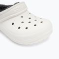 Детски джапанки Crocs Classic Lined Clog Kids white/grey 8