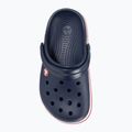 Детски джапанки Crocs Crocband Clog в тъмносиньо/червено 7