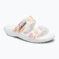 Crocs Classic Crocs Tie-Dye Graphic Sandal white 207283-928 джапанки 8
