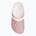 Детски джапанки Crocs Classic Glitter Clog white/rainbow 7