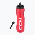 Бутилка за вода със сламка CCM 900 ml red