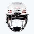 Детска хокейна каска CCM Tacks 70 Combo бяла 4109867 2