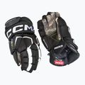 CCM Tacks AS-V Pro SR черно-бели ръкавици за хокей