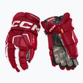 CCM Tacks AS-V SR червени/бели ръкавици за хокей