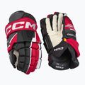 Ръкавици за хокей CCM Tacks XF Pro SR черни/червени/бели 2