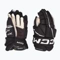 CCM Tacks XF80 SR черни/бели ръкавици за хокей