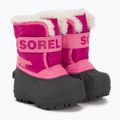 Детски ботуши за сняг Sorel Snow Commander тропическо розово/дълбоко русо 4