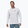 Мъжка блуза с дълъг ръкав Patagonia P-6 Logo Responsibili white