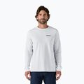 Мъжка блуза с дълъг ръкав Patagonia P-6 Logo Responsibili white