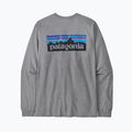 Мъжка блуза с дълъг ръкав Patagonia P-6 Logo Responsibili gravel heather 4