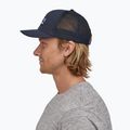 Patagonia P-6 Logo Trucker бейзболна шапка тъмносиня 4