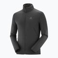 Мъжки потник Salomon Outrack Full Zip Mid от полар черен LC1369200