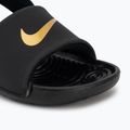 Детски чехли Nike Kawa black/metallic gold 7
