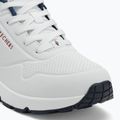 Дамски обувки SKECHERS Uno Stand On Air white durabuck/navy/red trim/mesh 7
