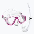 Детски комплект за шнорхелинг Mares Tapu Jr pink/white/clear