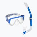 Комплект за шнорхелинг Mares Keewee Splash blue/white/clear